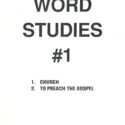 Word Studies #1