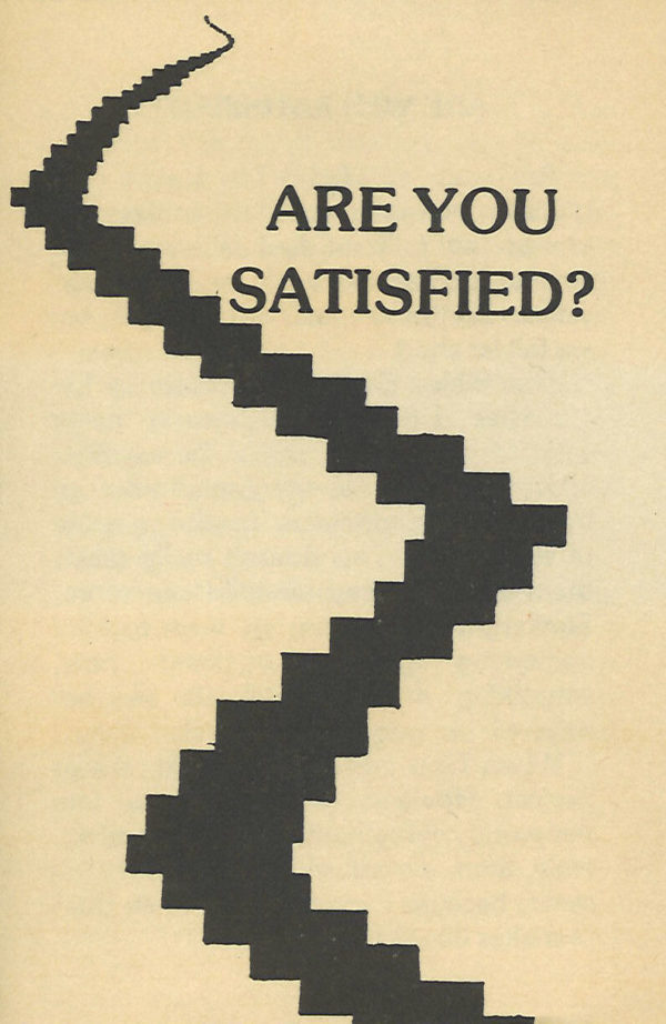 Are You Satisfied?