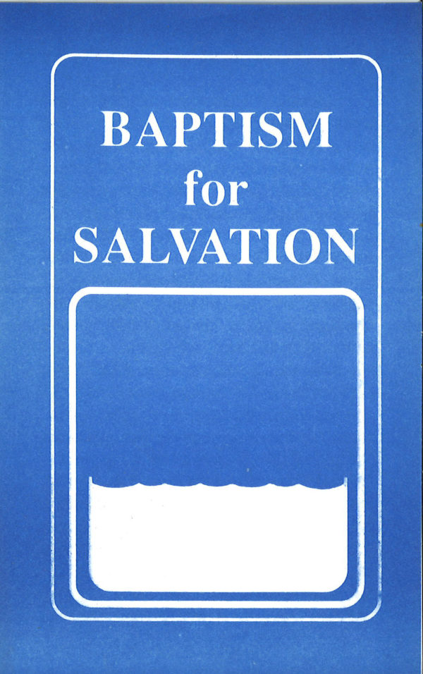Baptism for Salvation