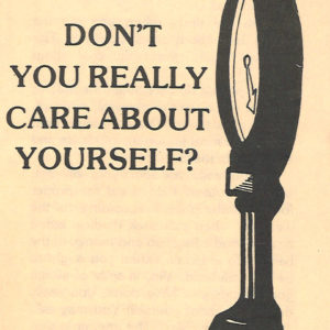 Don't You Really Care About Yourself?
