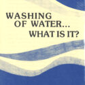 Washing of Water...What is It?