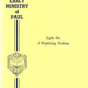 Early Ministry of Paul