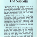 Adventists and the Sabbath, The