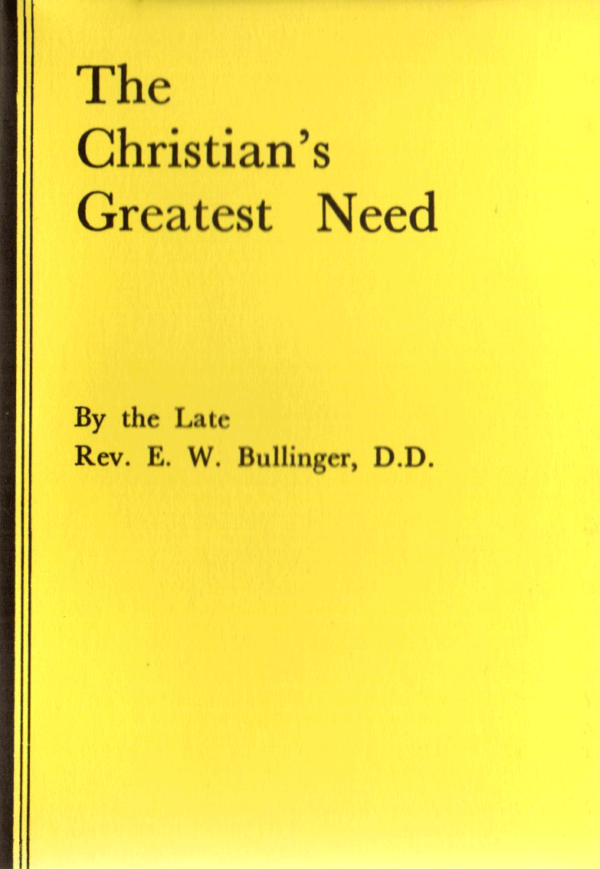 Christian's Greatest Need, DISC