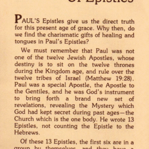 Paul's Two Sets of Epistles