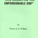 Who Committed the Unpardonable Sin